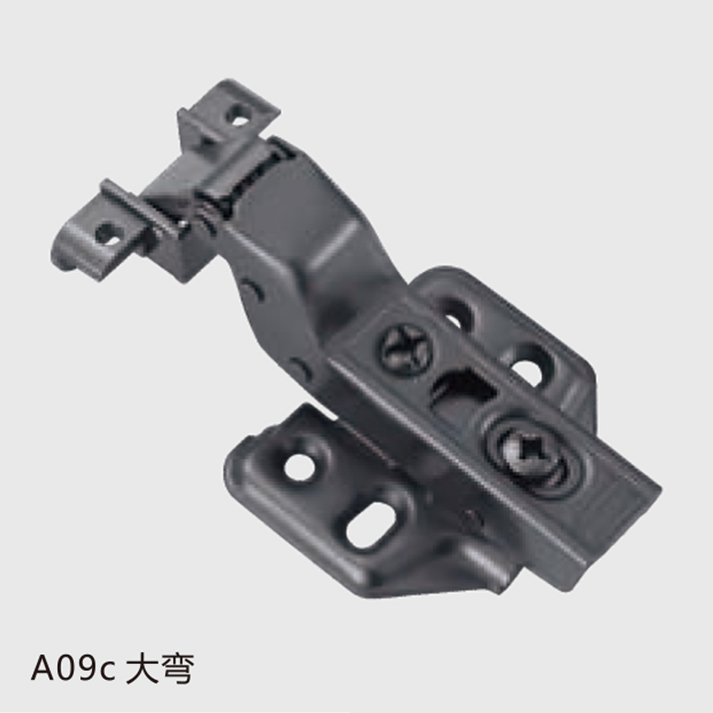 A09铝框缓冲铰链（枪黑）