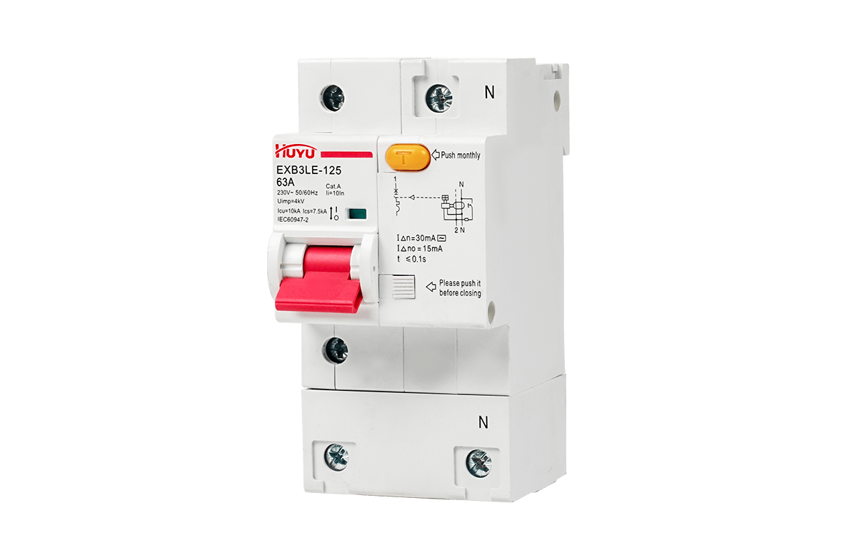 The EXB3LE-125 Series Residual Current Circuit Breakers