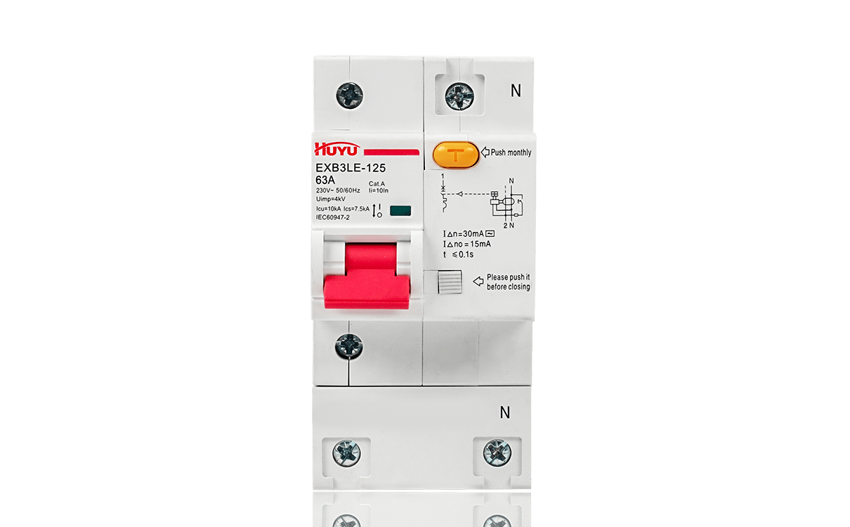 The EXB3LE-125 Series Residual Current Circuit Breakers