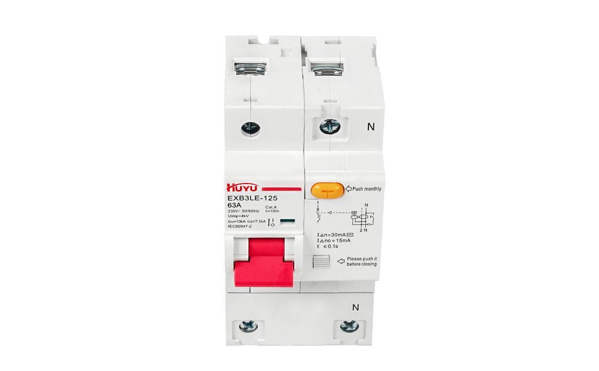 The EXB3LE-125 Series Residual Current Circuit Breakers