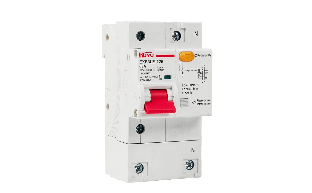 The EXB3LE-125 Series Residual Current Circuit Breakers