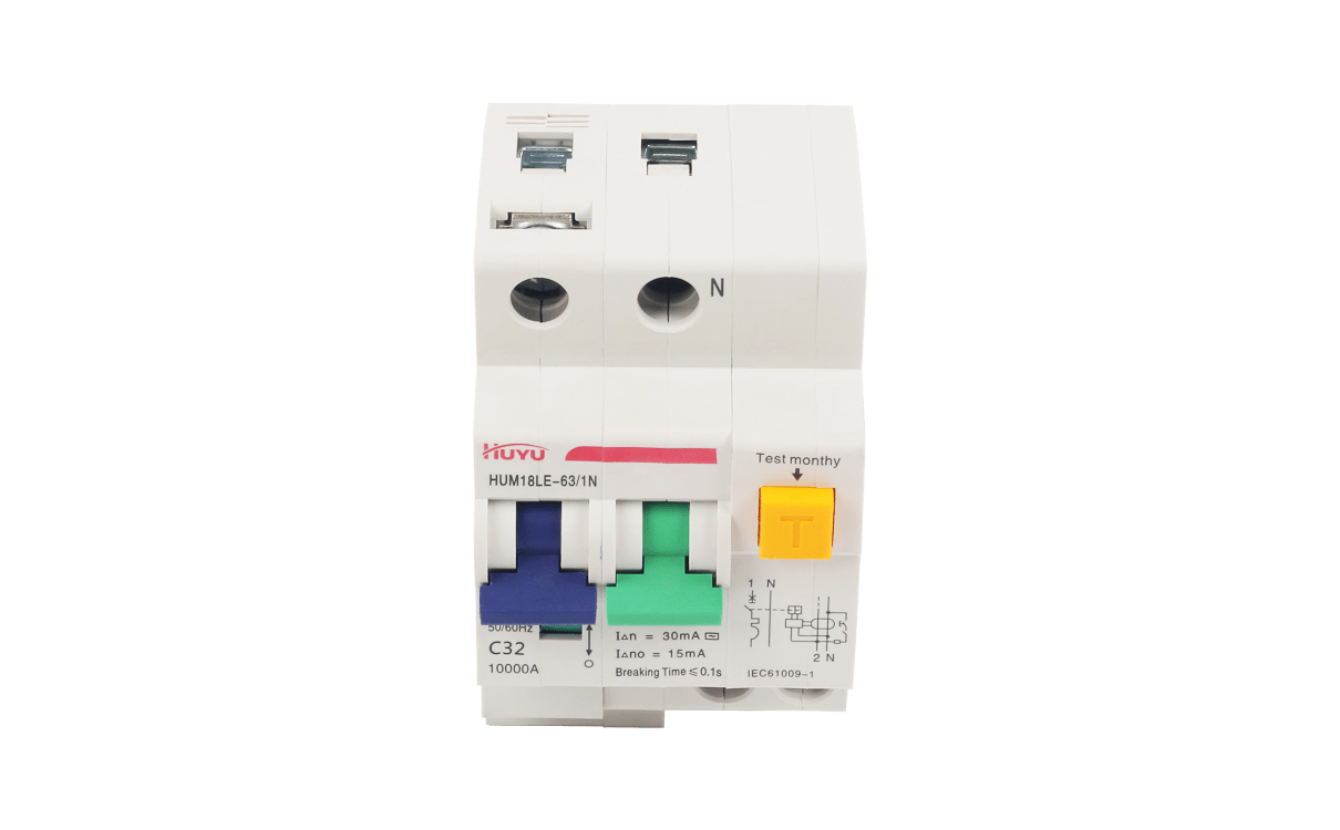 The HUM18LE-63 Miniature Leakage Circuit Breaker