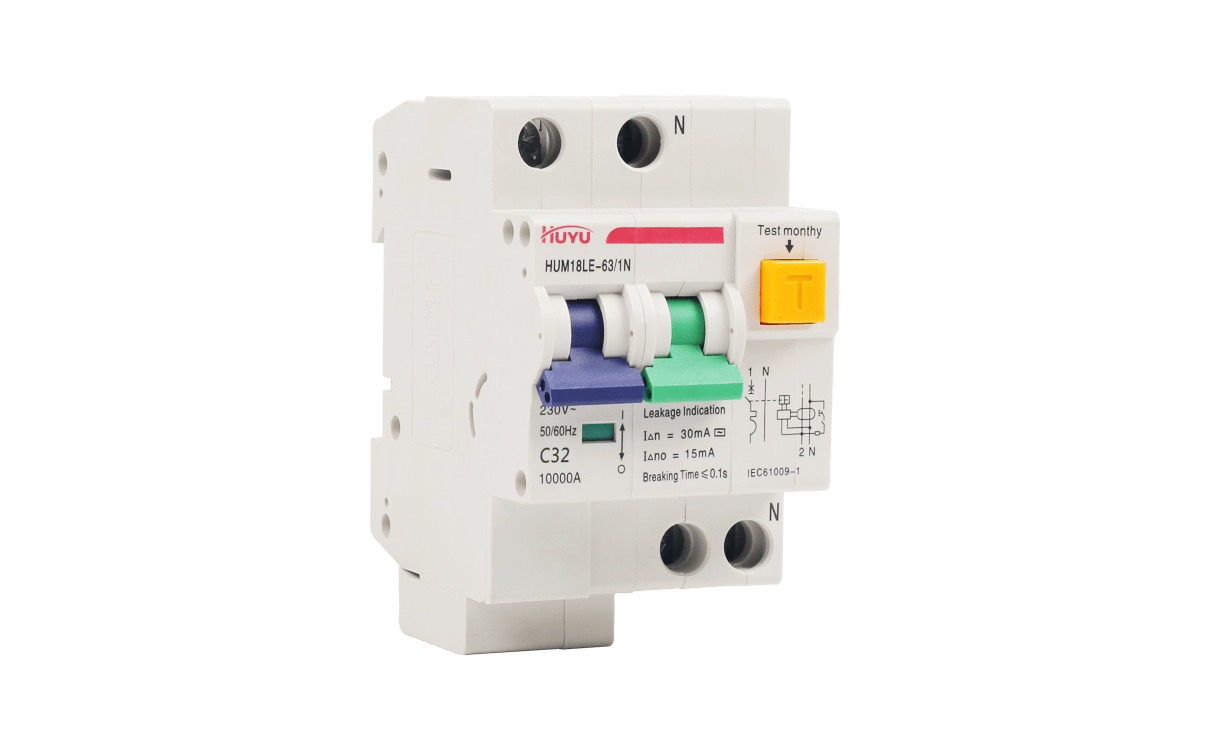 The HUM18LE-63 Miniature Leakage Circuit Breaker