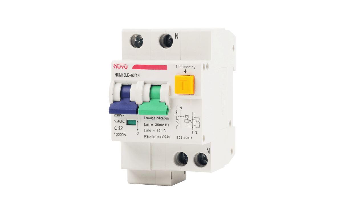 The HUM18LE-63 Miniature Leakage Circuit Breaker