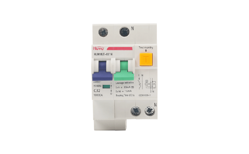 The HUM18LE-63 Miniature Leakage Circuit Breaker