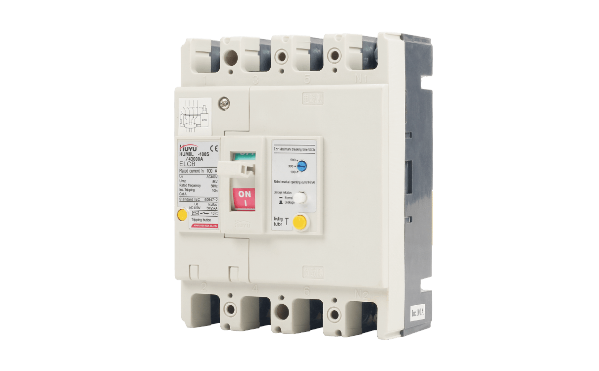 This HUM8L Series Earth Leakage Circuit Breaker