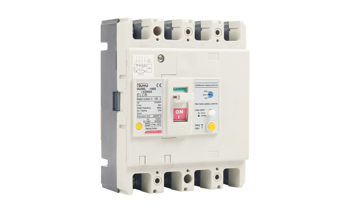 This HUM8L Series Earth Leakage Circuit Breaker
