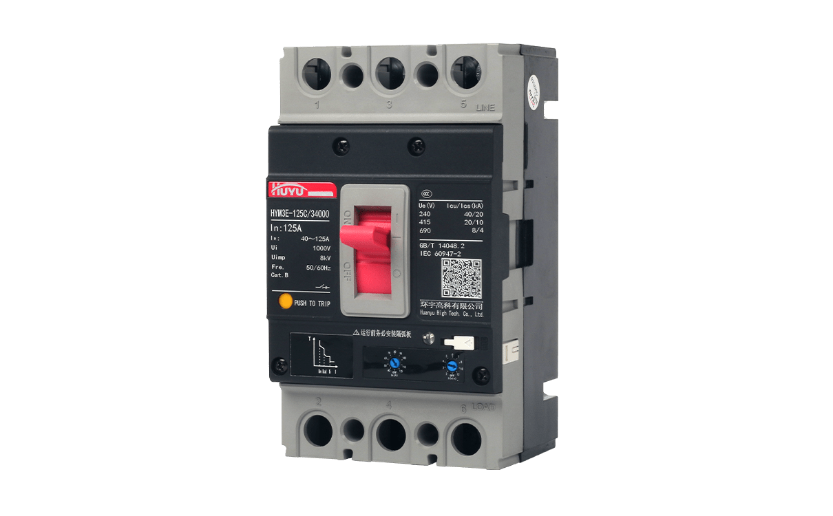 The HYM3E Electronic-Type Molded-Case Circuit Breakers