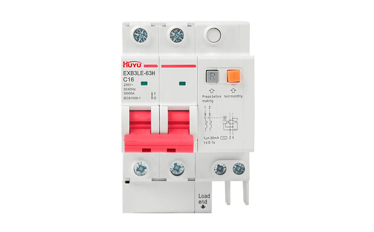 The EXB3LE-63H Series Residual Current Circuit Breakers