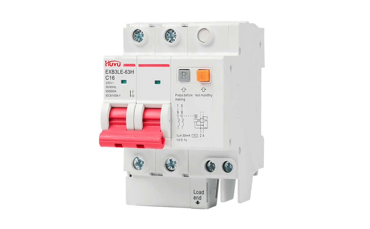 The EXB3LE-63H Series Residual Current Circuit Breakers