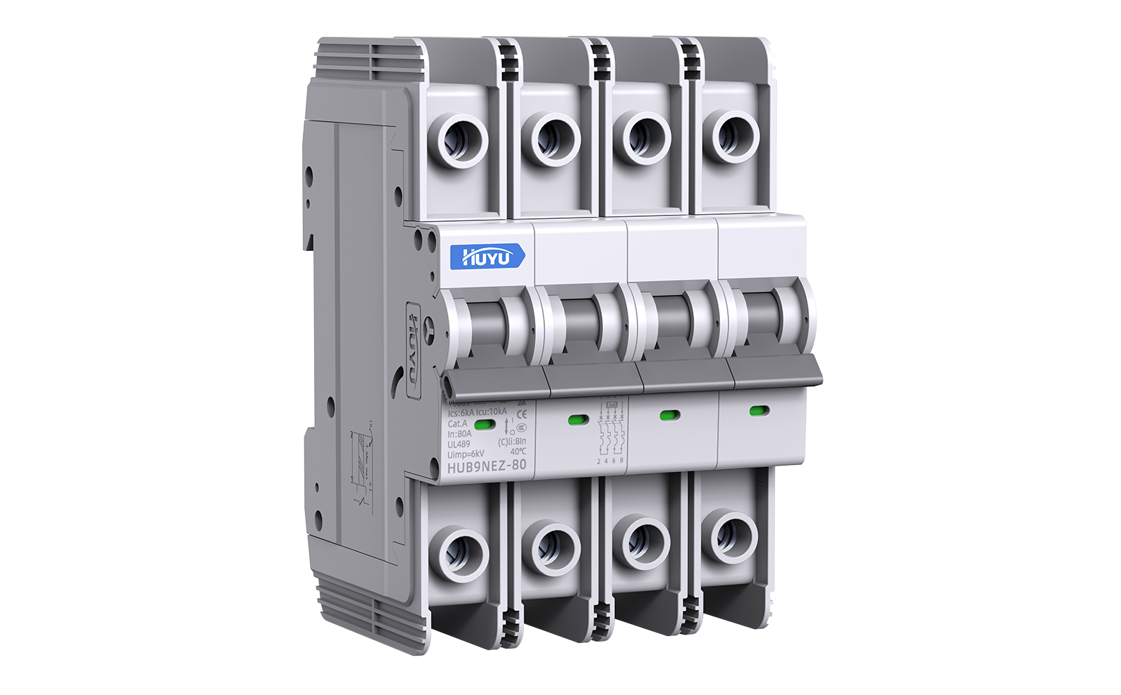 HUB9NEZ-80 High Voltage DC Miniature Circuit Breaker