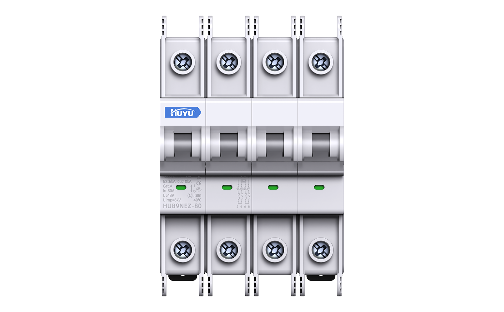 HUB9NEZ-80 High Voltage DC Miniature Circuit Breaker