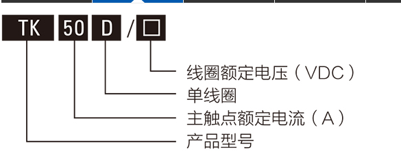 交直流接觸器的選用型號含義