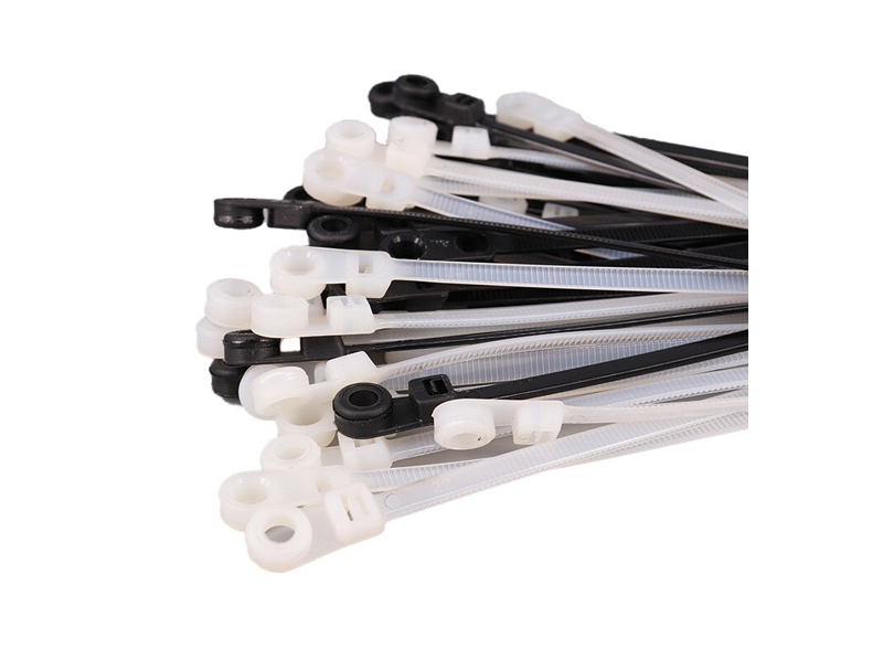 Fixed-head nylon cable ties