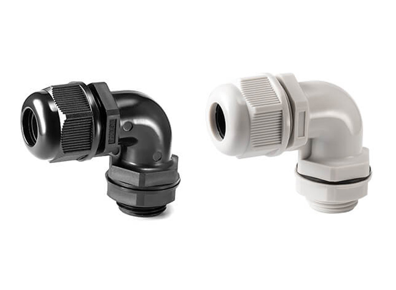 Right-angle nylon connector