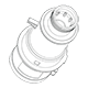Industrial plug and socket