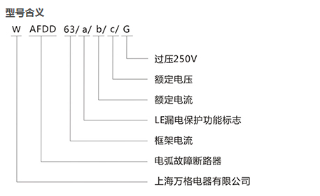 电弧故障断路器型号含义