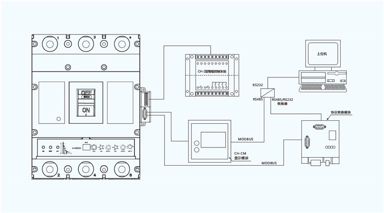 电子式塑壳断路器安装尺寸
