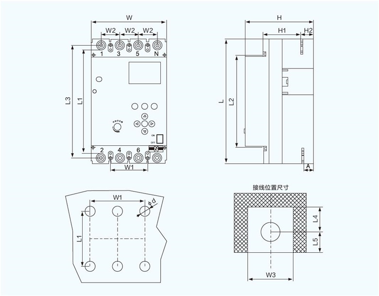 自动重合闸开关安装尺寸 自动重合闸开关安装尺寸