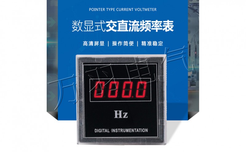 数显式单相交直流频率表WYX80-F 100HZ/380V