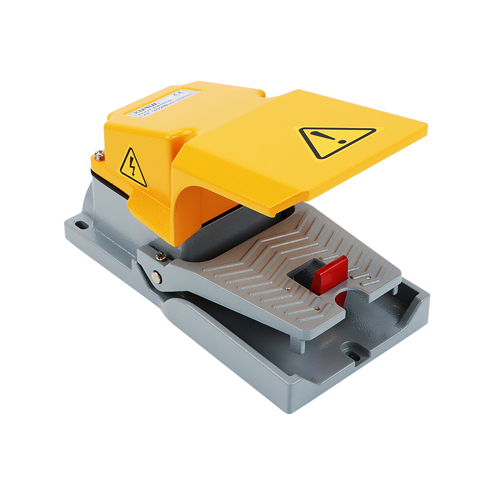 XF-302BL Foot Switch with Protective Cover and Locking Mechanism